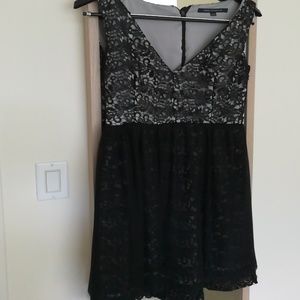 Black lace cocktail dress